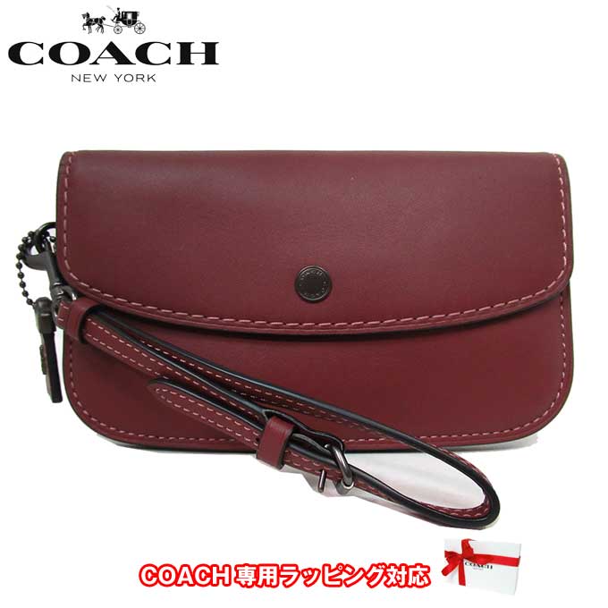 コーチ ポーチ レディース COACH 58818 BPBOR グラブタン レザー クラッチケース リストレット 送料無料【ギフト】