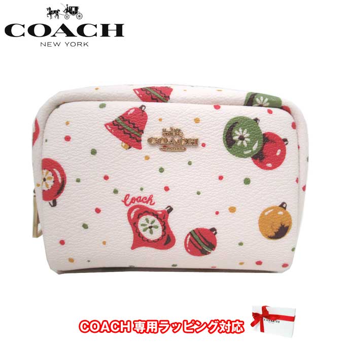 【10%OFF 8/21 09:59迄】コーチ ポーチ レディース COACH C7407 IMCAH オーナメントプリント ミニ コスメポーチ アウトレット 送料無料【ギフト】