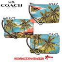 【10 OFF 5/7 09:59迄】●3タイプあり● コーチ ポーチ COACH PVC ハワイアンプリント コーナー ジップ リストレット L字ファスナー CK416 SVCAH(チョーク×マルチカラー) レディース 【メール便対応(ネコポス)】