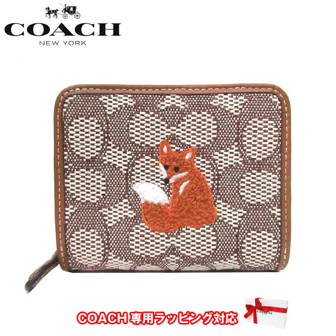 【1000円OFF 5/28 01:59迄】コーチ 財布 二つ折り財布 COACH ジャカード フォックス モチーフ ビルフォールド ウォレット C7719 B4TA7(ブラウン系マルチカラー) アウトレット レディース 送料無料のサムネイル