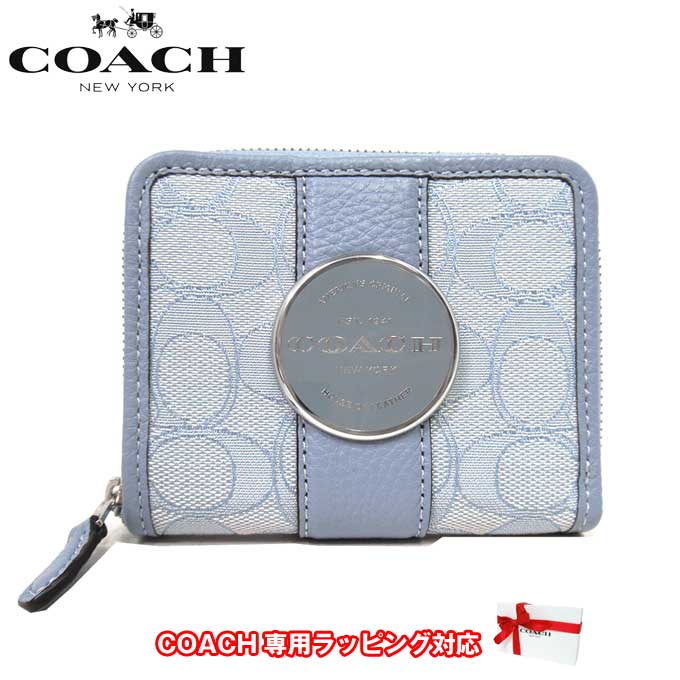 【10%OFF 5/21 09:59迄】コーチ 財布 レディース COACH C8323 SVS9X ジャガード シグネチャー ロニー スモール ジップ アラウンド ウォレット 二つ折り アウトレット 送料無料