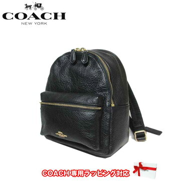 コーチ アウトレット COACH ショルダーバッグ F28995 ペブルドレザー ミニ チャーリー バックパック リュック IMBLK(ブラック)【RCP】【0815楽天カード分割】【s-mail03】