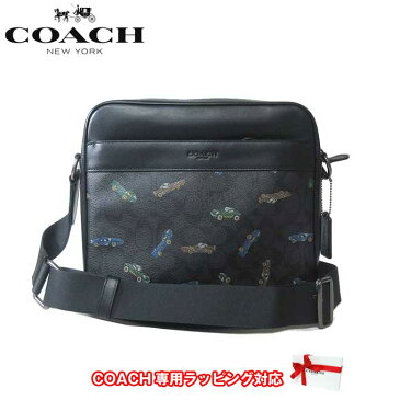 コーチ アウトレット COACH ショルダーバッグ F31270 PVC×レザー シグネチャー × カー/車柄 ロゴ チャールズ カメラバッグ / ショルダー QB/M2(ブラックマルチ)【メンズ】 【RCP】【楽天カード分割】