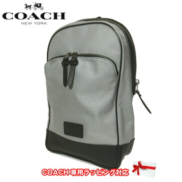 コーチ アウトレット COACH ショルダーバッグ F37610 ナイロンキャンバス スリム バックパック / リュック QBHGR(ヘザーグレー)【メンズ】【RCP】【0815楽天カード分割】【s-mail03】