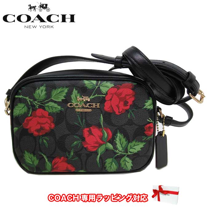 コーチ バッグ ショルダーバッグ COACH PVC シグネチャー ジェイミー ミニ 斜めがけ CC342 IMUQ4(ブラック系レッドマルチ) アウトレット レディース 送料無料