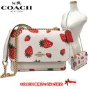 【10%OFF 5/7 09:59迄】【訳あり/タイプ1】コーチ バッグ ショルダーバッグ COACH ストロベリー クレア クロスボディ PVC チェーンショルダー 斜めがけ CH333 IMCAH(チョークマルチ) アウトレット レディース 送料無料