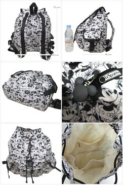 ●ディズニーコラボ●レスポートサック バッグ LeSportsac レスポ ショルダーバッグ 7839 P928 ポリエステル DISNEY ミッキー&ミニー プリント ボイジャー バッグパック / リュック P928(ブラックマルチ)【LeSportsac】【ギフト】