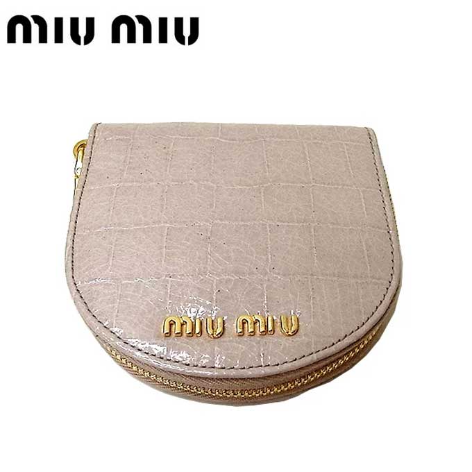 10%OFF 5/21 09:59ۥߥ奦ߥ奦 ȥå MIU MIU ݡ  5ARF20 ޥ & ߥ顼 Ĵ 쥶 ԥ󥯷 ǥ