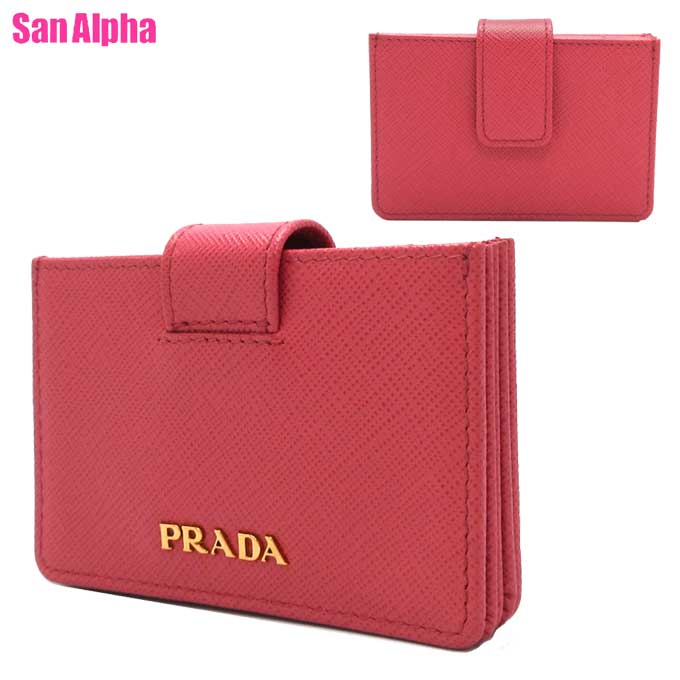 プラダ カードケース PRADA サフィアーノ メタルロゴ カードホルダー 1MC211 SAFFIANO METAL / PEONIA (ペオニア) アウトレット レディース 送料無料