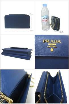 プラダ アウトレット PRADA ショルダーバッグ 1ZH048 サフィアーノ チェーンストラップ付き iphoneケース / スマホケース ポシェット 斜め掛け SAFFIANO METAL / BLUETTE【RCP】【楽天カード分割】【レディース】