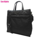 【10%OFF 5/7 AM9:59迄】プラダ バッグ トートバッグ PRADA ナイロン レザー トライアングルロゴプレート 2WAY 斜め掛け 2VG076...