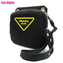 【10%OFF 5/7 AM9:59迄】プラダ ポーチ PRADA ナイロン トライアングル 三角 ロゴ ストラップ付 ミニポーチ 斜め掛け 2ZD003 TE...