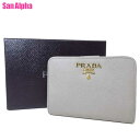 【10%OFF 5/7 09:59迄】プラダ 財布 二つ折り財布 PRADA サフィアーノ ロゴ ウォレット 1ML018 SAFFIANO METAL NUBE(グレー系) アウトレット レディース 送料無料