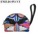 【10%OFF 9/29 10時〜】●訳あり● エミリオ・プッチ アウトレット EMILIO PUCCI ポーチ 8USF18-8U150-050 キルティング調 ポリエステル 幾何学模様 ストラップ付き ポーチ マルチカラー【レディース】【ギフト】