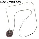 【10%OFF 5/7 09:59迄】【中古（Aランク）】ルイ ヴィトン ファッション アクセサリー Louis Vuitton ラインストーン パンダンティフ ミルエウンヌ ニュイ ペンダント ネックレス N65688 ガンメタル系 レディース 送料無料