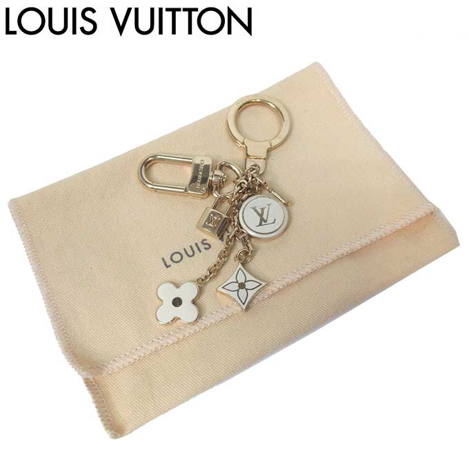 【1000円OFF 8/23 01:59迄】【中古（Bランク）】 ルイヴィトン Louis Vuitton キーリング ポルトクレ パンピーユ モノグラム ロゴ チャーム バッグチャーム レディース M91927 送料無料