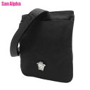 【10%OFF 5/7 AM9:59迄】ヴェルサーチェ バッグ ショルダーバッグ VERSACE ナイロン フラット クロスボディメデューサ ロゴ 斜め掛け 1...