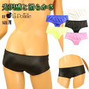 ラポーム 日本製 セクシーランジェリー 下着 ショーツ光沢スーパーWET生地使用 美のシルエット ホットパンツランジェリー 光沢とヌメリ感の魅力 伸縮抜群フィッ...