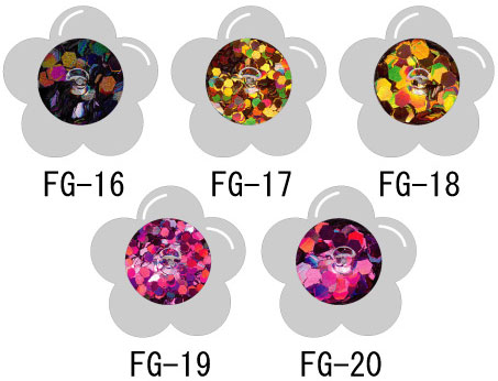 大人気定番ラメ ラメラメ！ヘキサゴンホログラム全5種類【メール便OK】(FG16-20)【YDKG-s】