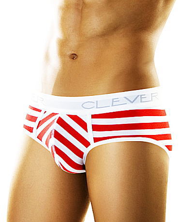 クレバー【ネイビーストライプ】ブリーフ/ボクサー