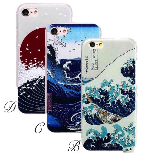 iphoneケース 浮世絵 和柄ケース スマホカバー ソフトケース tpu 絵画風 日本 和風 風景画 おしゃれ アート 日の丸 アイフォン おもしろい 面白い