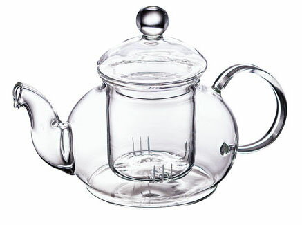 飲み頃の北欧紅茶の水色を楽しめる『耐熱ガラスティーポット580ml』繊細な手づくりが魅力