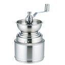 ポポロ コーヒーミル (204397) 取っ手付 ステンレス 珈琲 喫茶 カフェ 豆挽き クール ギフト