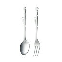 リスカトラリー ティースプーン/ヒメフォ−ク (402465_72) 14cm ステンレス製 カトラリー 洋食器 テーブルウェア 食洗機対応 動物 アニマル ス...