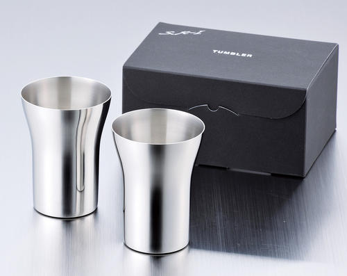 Rakuten - SR-I タンブラー 小(300cc)2pcs(0307032)ステンレス カップ ペアセット ギフト お酒 冷酒 新潟県燕市 燕 高級感 食洗機対応【日本製】