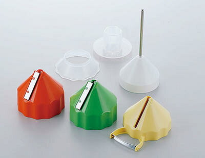 簡単おもしろ調理器Nejicco(ねじっこ)(071150)サラダ 調理器 下ごしらえ ピーラー つま切り スライサー カラフル【日本製】 la8010-10022027 キッチン雑貨のパレット燕三条本店 サンプル画像2