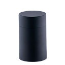 茶き くろいろ茶筒(大)(CHA-10)ステンレス ブラック サテン 艶消し 茶器 茶葉 ティータイム 卓上 和風 高級感 スタイリッシュ モダン【日本製】 父...