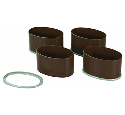 【入荷日未定(※発送日分かり次第ご連絡致します)】NEWハイヒールワイド 4個組セット(H-651)楕円 家具 高さ調節 すき間収納 足台 底上げ スペーサー ...