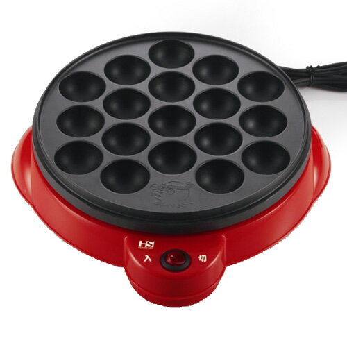 シンプルな固定型たこ焼器 電気たこ焼器 18穴 Snt 60 キッチン お洒落 調理家電 卓上 たこ焼きプレート 簡単 お中元 レッド パーティー ベビーカステラ ライスボール 御中元 ギフト アヒージョ