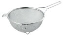 グレーシア 足付ストレーナー 21cm(GR-23)手付きザル 足付 メッシュ てぼ 水切り 湯切り 麺類 ラーメン 茹で野菜 オールステンレス キッチン 食洗...