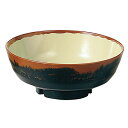 メラミン和食器 長次郎窯 丼 内若草 (AN-72G) 22cm 2L そば ラーメン うどん どんぶり 本格的 軽い 業務用 エンテック 【日本製】