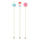 夏祭りカトラリー マドラー(金魚/かき氷/ヨーヨー)(007974_32_01)19cm 洋食器 卓上 縁日 お祭り サマーシーズン リゾート ポップ キュート...