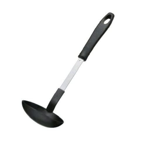 抗菌耐熱お玉(ブラック/レッド/イエロー)(0309_23)30cm レードル ナイロン 樹脂 耐熱温度240℃ ホットプ..