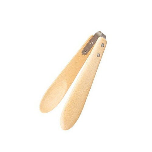 Rakuten - ブナトング 小(16089)21cm 天然木 ナチュラル ウッド ぶな ビーチ材 盛り付け 卓上 配膳 サラダ オシャレ