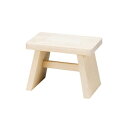 天然木の風呂椅子L(39056)28×17cm 風呂用品 バスチェアー バスチェア 浴室 ナチュラル ベランダ ステップ 踏み台 小柳産業