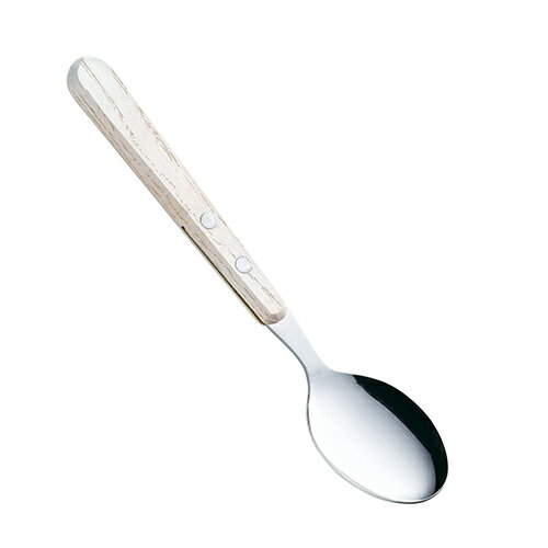 Rakuten - スローライフカトラリー デザートスプーン(ホワイト)(405633)19cm 木柄 カトラリー 洋食器 卓上 雑貨 ナチュラルウッド 天然木 アッシュ【日本製】【メール便対応】