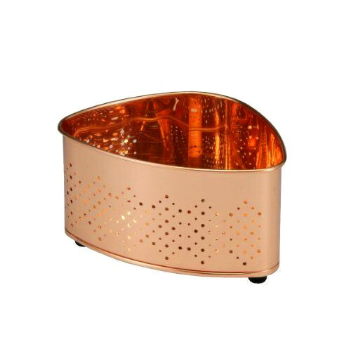 銅板シリーズ 三角コーナー(700391)2L W200×D146mm 水まわり 生ごみ処理 流し キッチン 水切り ぬめら..