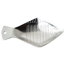 かわいいお魚型のステンレスおろし金 ヒラメ(YG-OR02)平目 おさかな ひし形 薬味おろし グレーダー 和食 お手入れしやすい 国産 錆びにくい 卓上 刺身 寿司 フィッシュ 共柄【日本製】【メール便対応】子リス印 山儀工業所