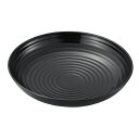 エンテック そば皿 PBT樹脂(黒/マーブル/白) (No.91B_M_W)22cm 食器 お皿 ブラック ホワイト 丸皿 モダン シンプル おかず サラダ 蕎...