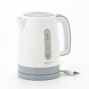 エレット モノ 電気ケトル1.7L (ET-105) 調理家電 キッチン ダイニング 朝食 安全 たっぷり 湯沸かし シンプル グレー ホワイト モノトーン ギ...