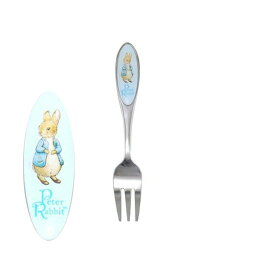 ピーターラビット ヒメフォーク (ブルー) (PJ-HF3) PeterRabbbit 樹脂盛りスプーン ステンレス 食器 カトラリー かわいい ティータイム ギフト 【日本製】