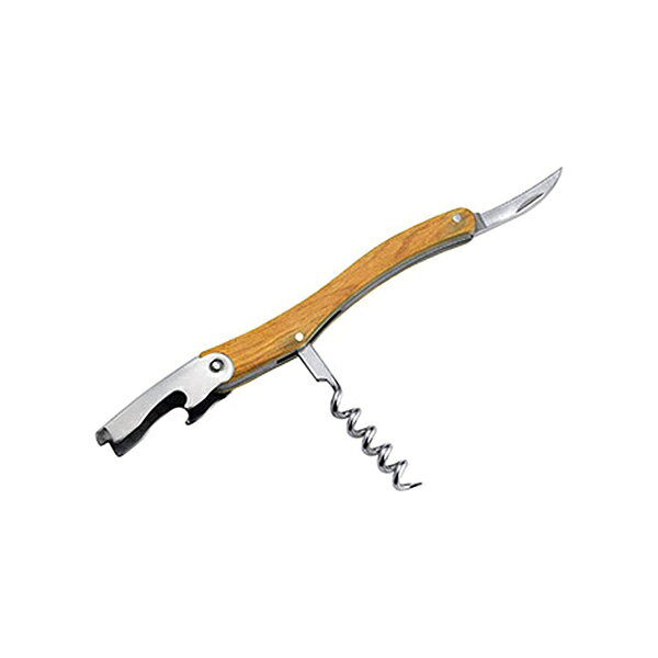 オリーブ ソムリエナイフ (025273) 11cm ウッド ステンレス ワイン コルク ボトルオープナー カット ホイルカッター コンパクト ナチュラル【メール便対応】 la8010-10026568 キッチン雑貨のパレット燕三条本店 サンプル画像3