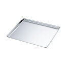 18-0ステンレス シートトレー 小 (77024) 55×45 厨房用品 業務用 ディスプレイ 総菜 ベーカリー トレー スクエア SUS430 赤川器物【日本製】