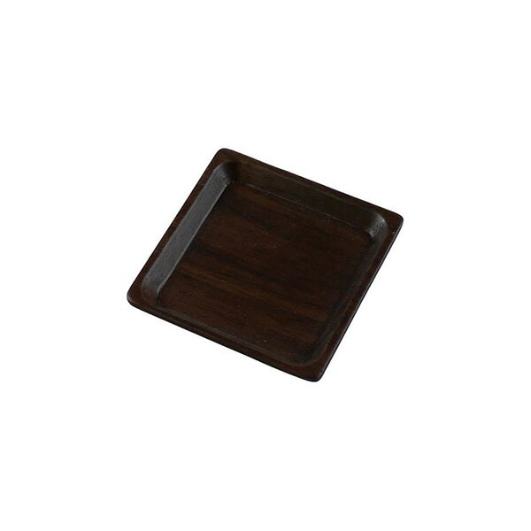 樂天商城 - ウォルナット こまめ皿 角 (V-075) 6×6cm 天然木 ウッド 皿 食器 ナチュラル ウォールナットの木 スクエア 四角