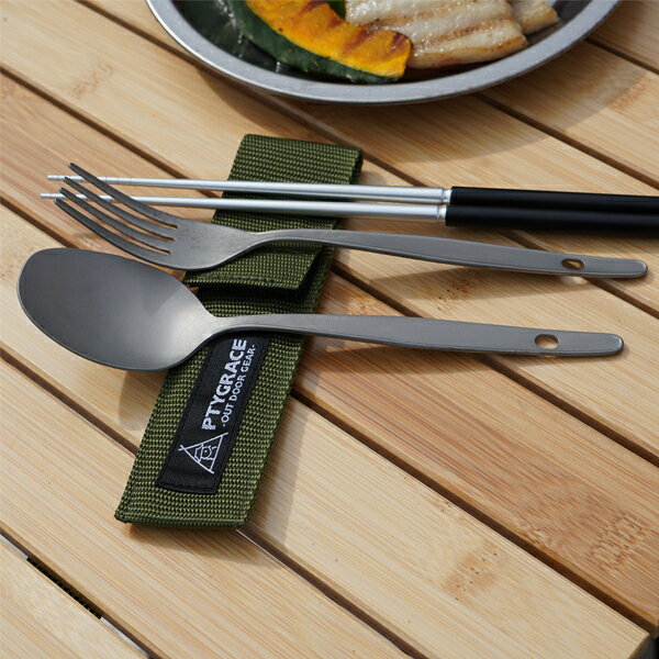 チタンスプーン 大 (PY-6306) スプーン 洋食器 シンプル アウトドア キャンプ BBQ 燕市【日本製】【メール便対応】 la8010-10026566 キッチン雑貨のパレット燕三条本店 サンプル画像3