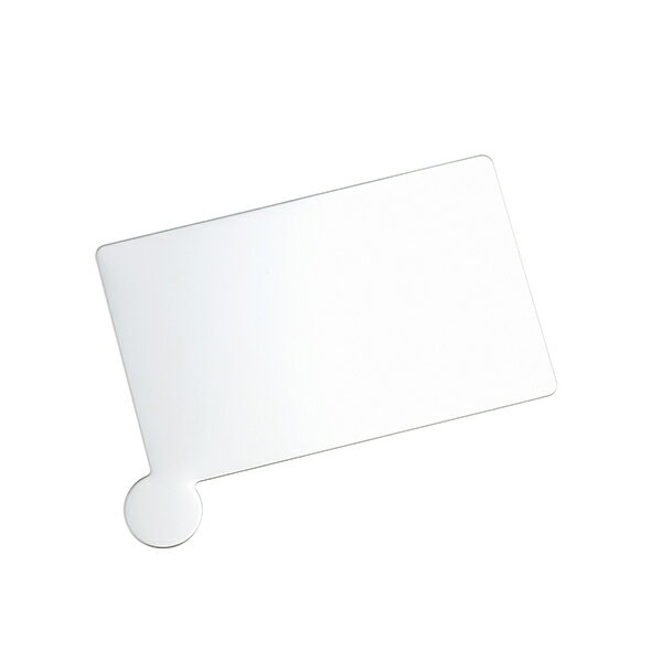 ステンレス製ミラー ステンレスカードミラー 持ち手付 (801862) 身だしなみ 手鏡 金属 コンパクト 手軽 お財布サイズ コスメ ミラー仕上げ 鏡面【日本...